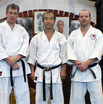 Sensei Fukazawa with Rob & Eamon